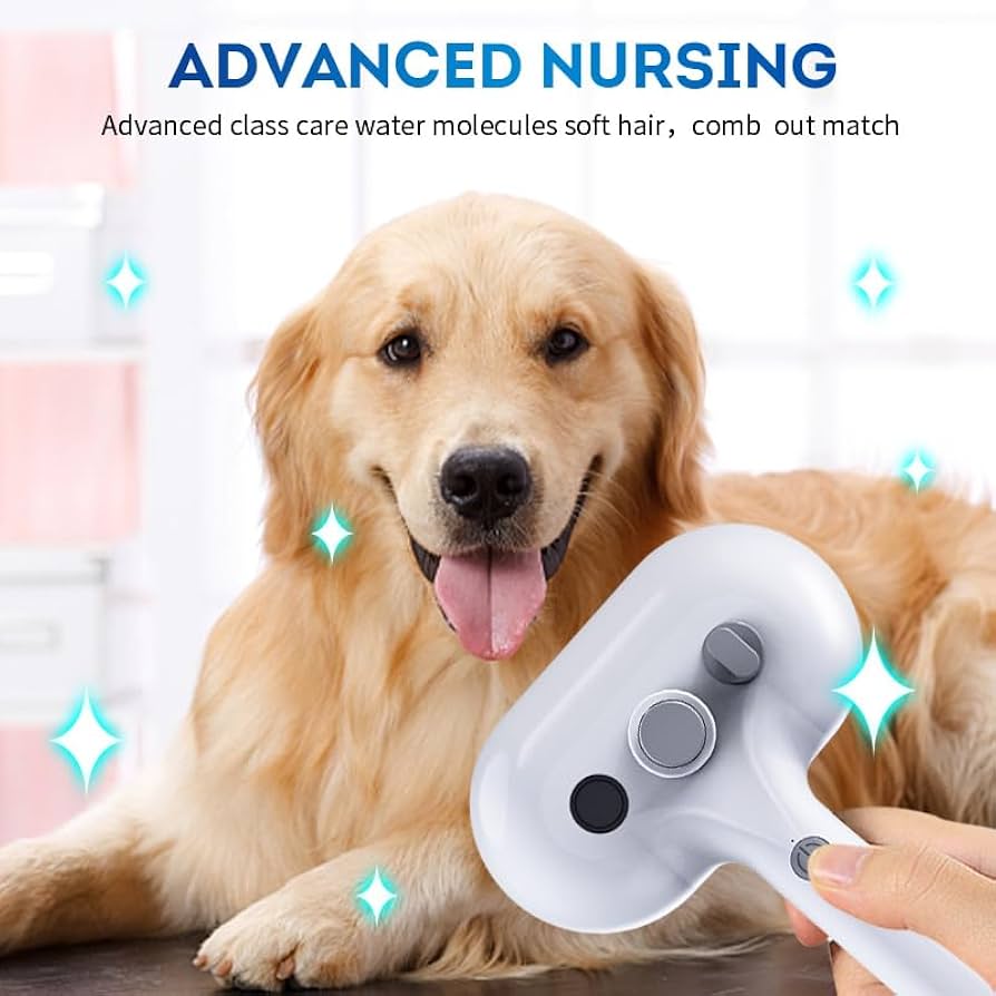 FurEase™ Self-Cleaning Pet Grooming Brush for Dogs & Cats