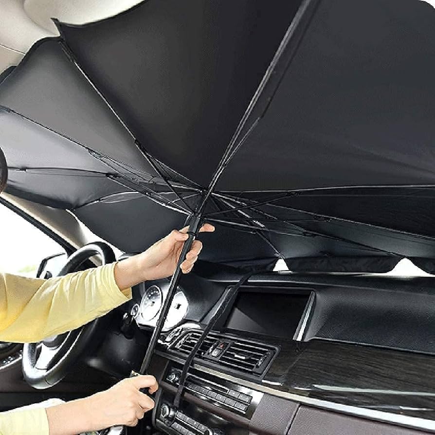 Car Windshield Sunshade Umbrella – Foldable & Heat-Blocking