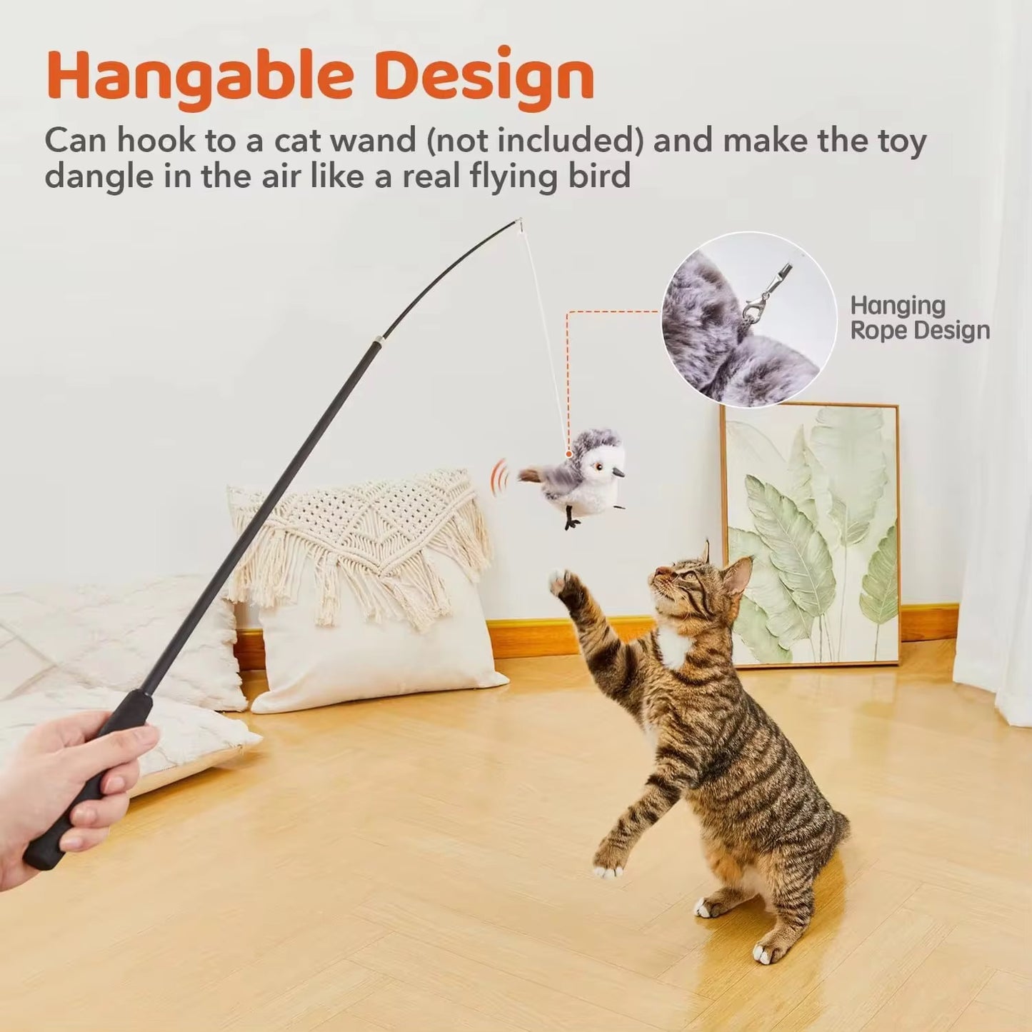 FluffyBird™ Interactive Cat Toy