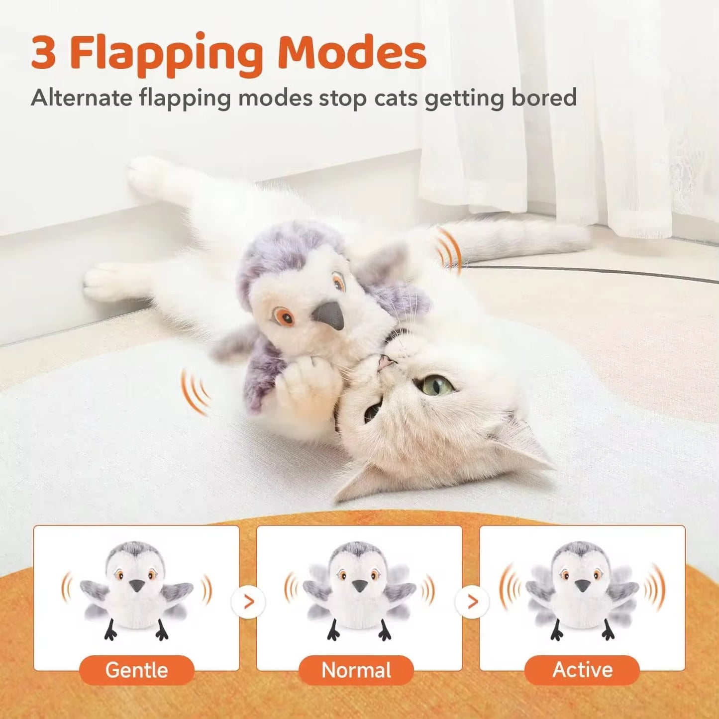 FluffyBird™ Interactive Cat Toy