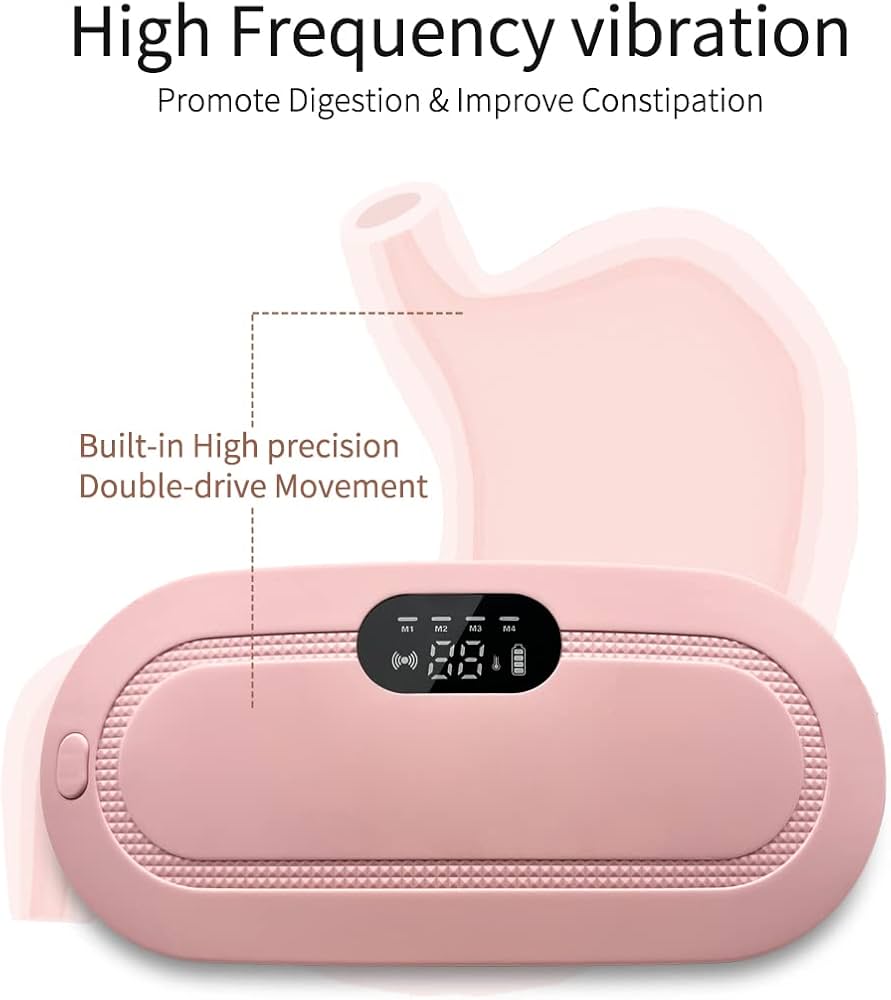 Period Cramp Relief Massager with Heating Pad for Back Pain | Cramp-Free Comfort