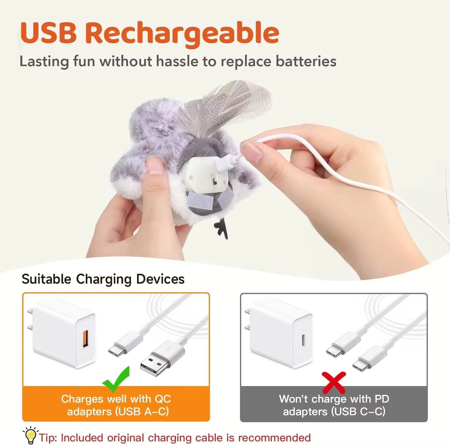 FluffyBird™ Interactive Cat Toy