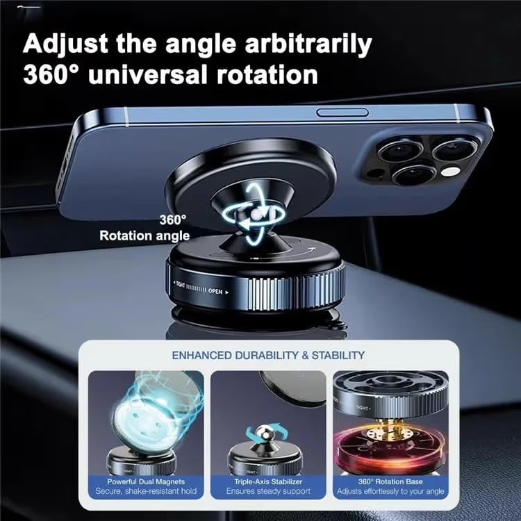 Vaccum cup phone holder