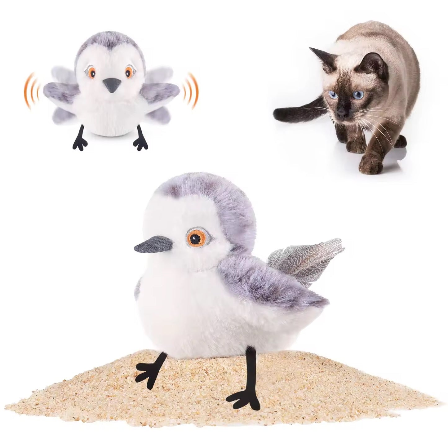 FluffyBird™ Interactive Cat Toy