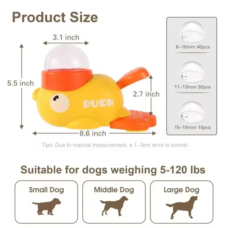 DuckStep™ Interactive Dog Treat Dispenser – Fun & Smart Training Toy