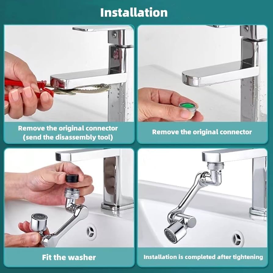 AquaFlex™ 1080° Rotating Faucet Extender