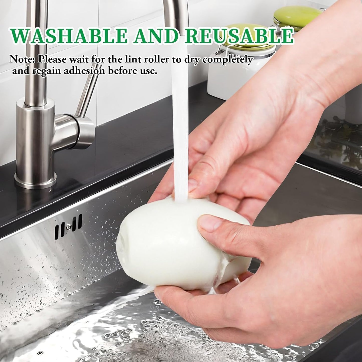 Reusable Washable Lint Roller – Strong Adhesive Lint Remover