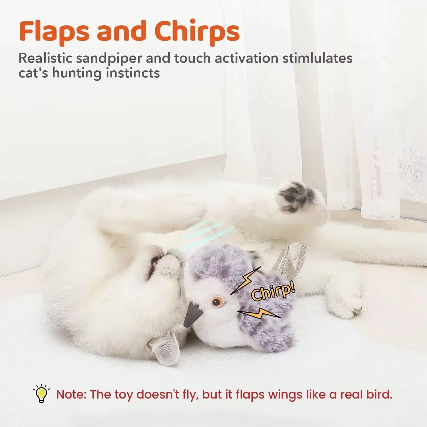 FluffyBird™ Interactive Cat Toy