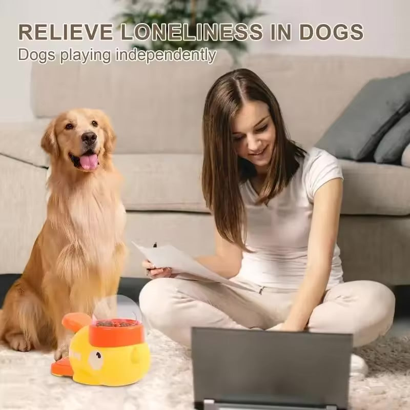 DuckStep™ Interactive Dog Treat Dispenser – Fun & Smart Training Toy