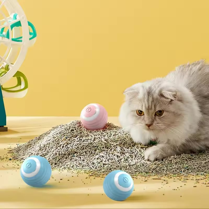 Cat Teasing Automatic Interactive Ball Toy for Kittens & Cats