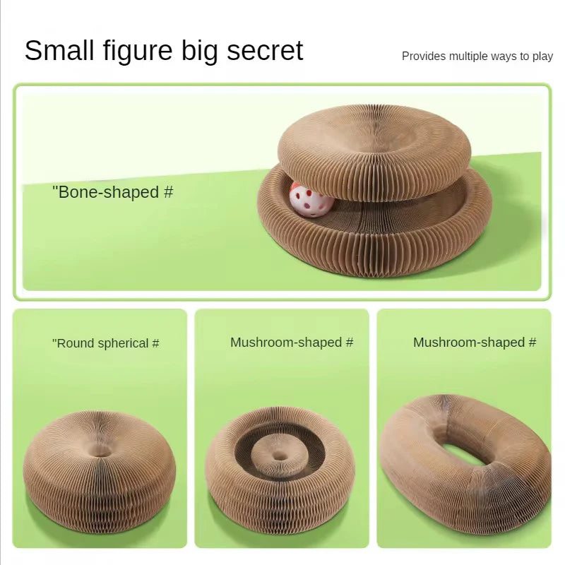 HoneycombMaze™ 2-in-1 Cat Scratcher & Ball Toy