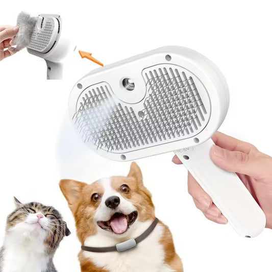 FurEase™ Self-Cleaning Pet Grooming Brush for Dogs & Cats