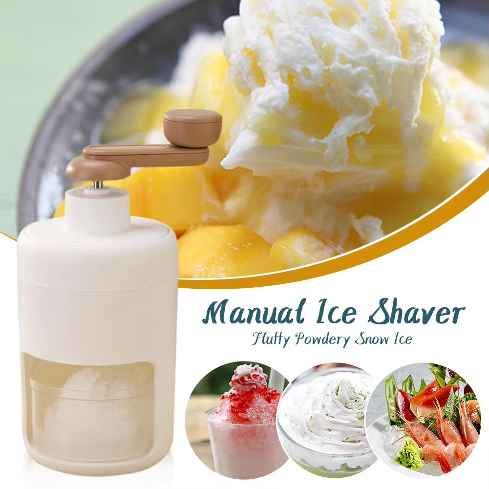 Portable Manual Ice Shaver – Make Fluffy Snow Ice & Summer Desserts Anywhere