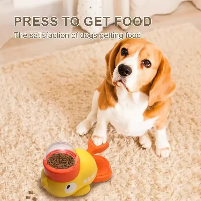 DuckStep™ Interactive Dog Treat Dispenser – Fun & Smart Training Toy