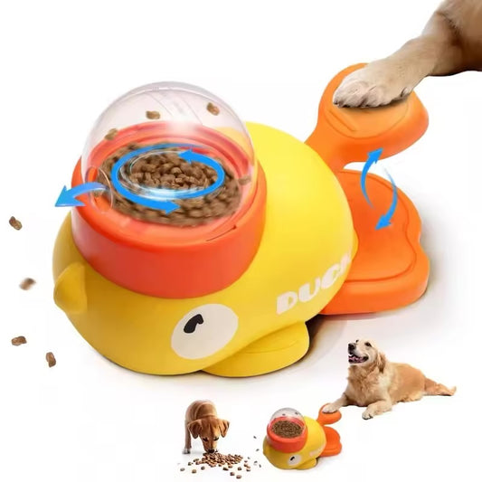 DuckStep™ Interactive Dog Treat Dispenser – Fun & Smart Training Toy