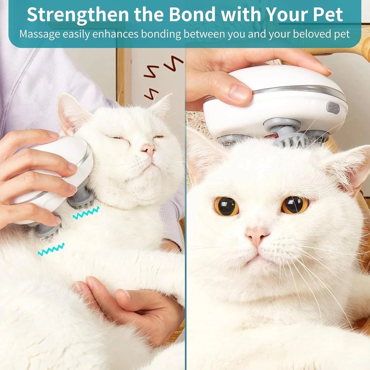 Electric Pet Massager for Dogs & Cats – Calming & Bonding Companion