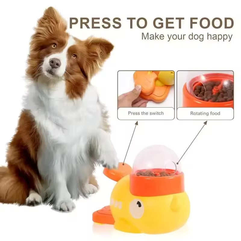 DuckStep™ Interactive Dog Treat Dispenser – Fun & Smart Training Toy