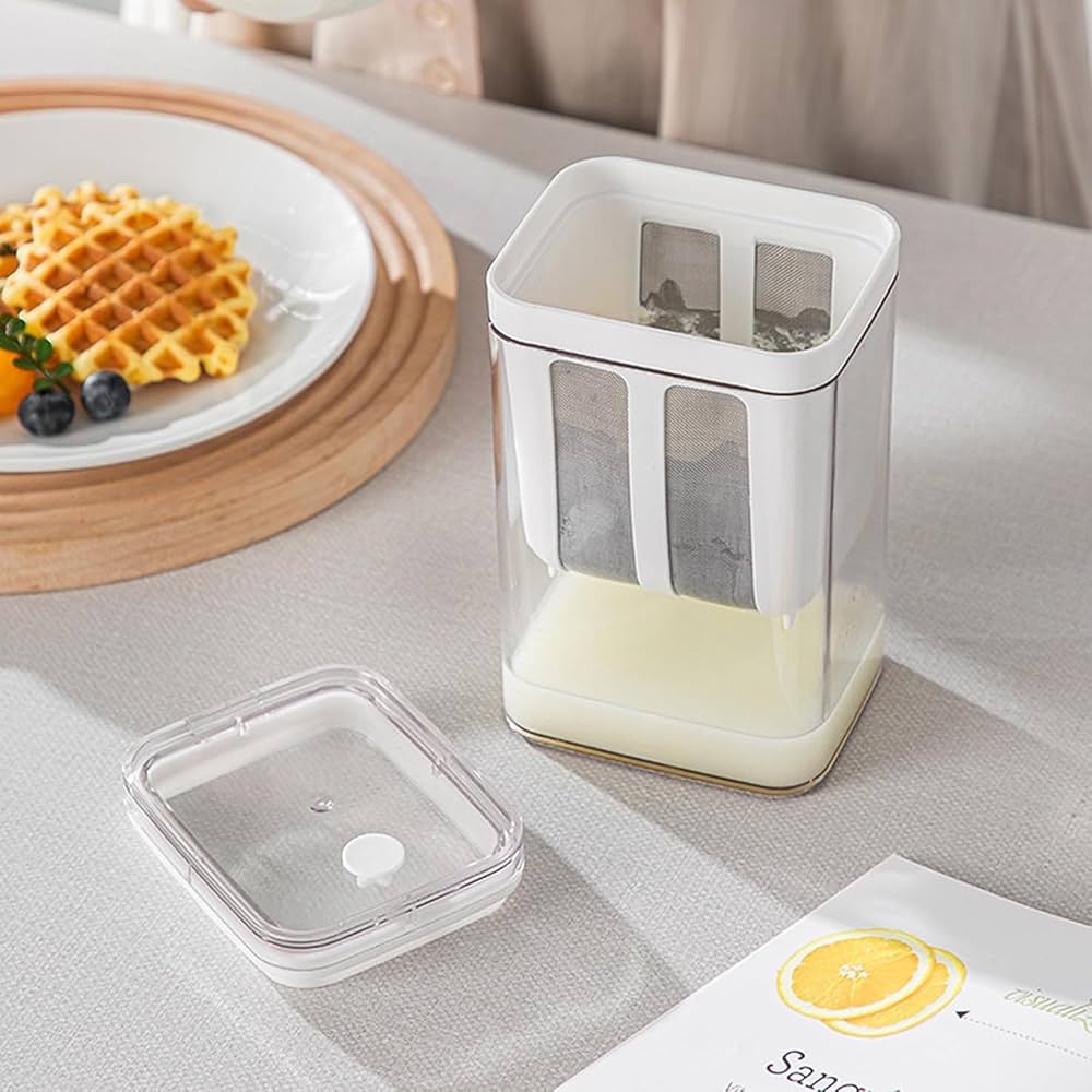 Greek Yogurt & Hung Curd Maker | Fine Mesh Strainer with Lid- 1100ml