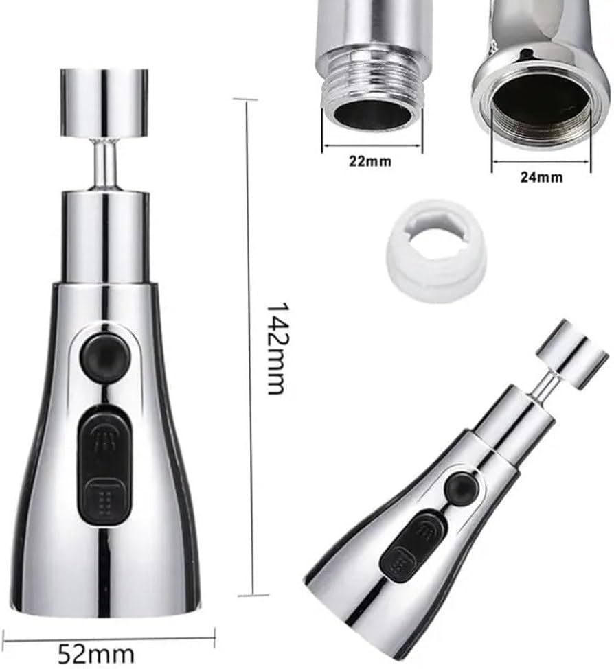 FlexFlow™ 360° Faucet Extender | Universal & Flexible Tap Attachment