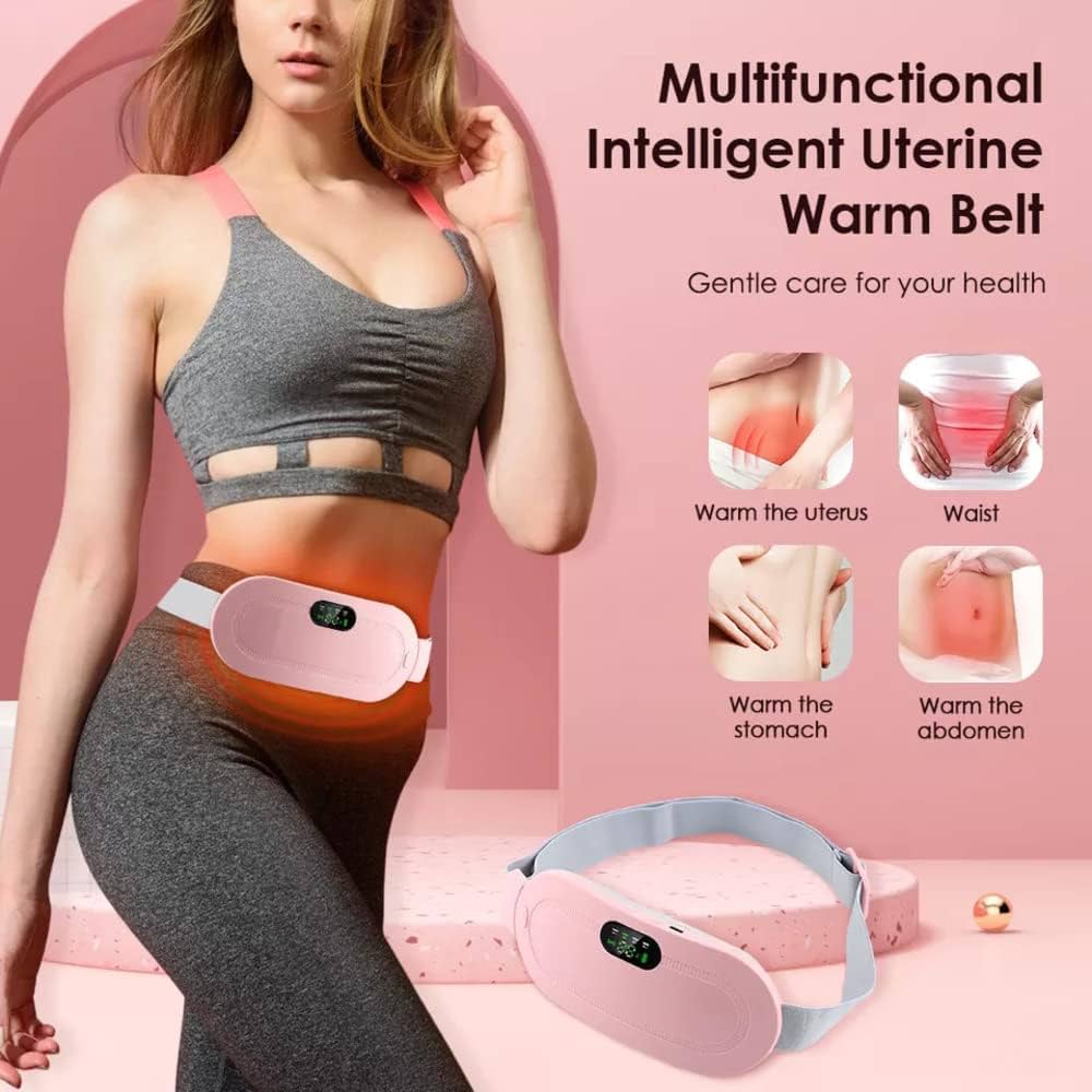 Period Cramp Relief Massager with Heating Pad for Back Pain | Cramp-Free Comfort