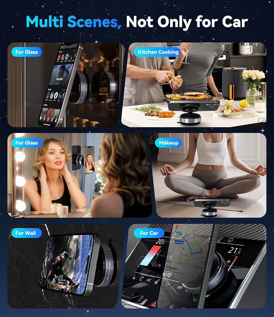 Vaccum cup phone holder