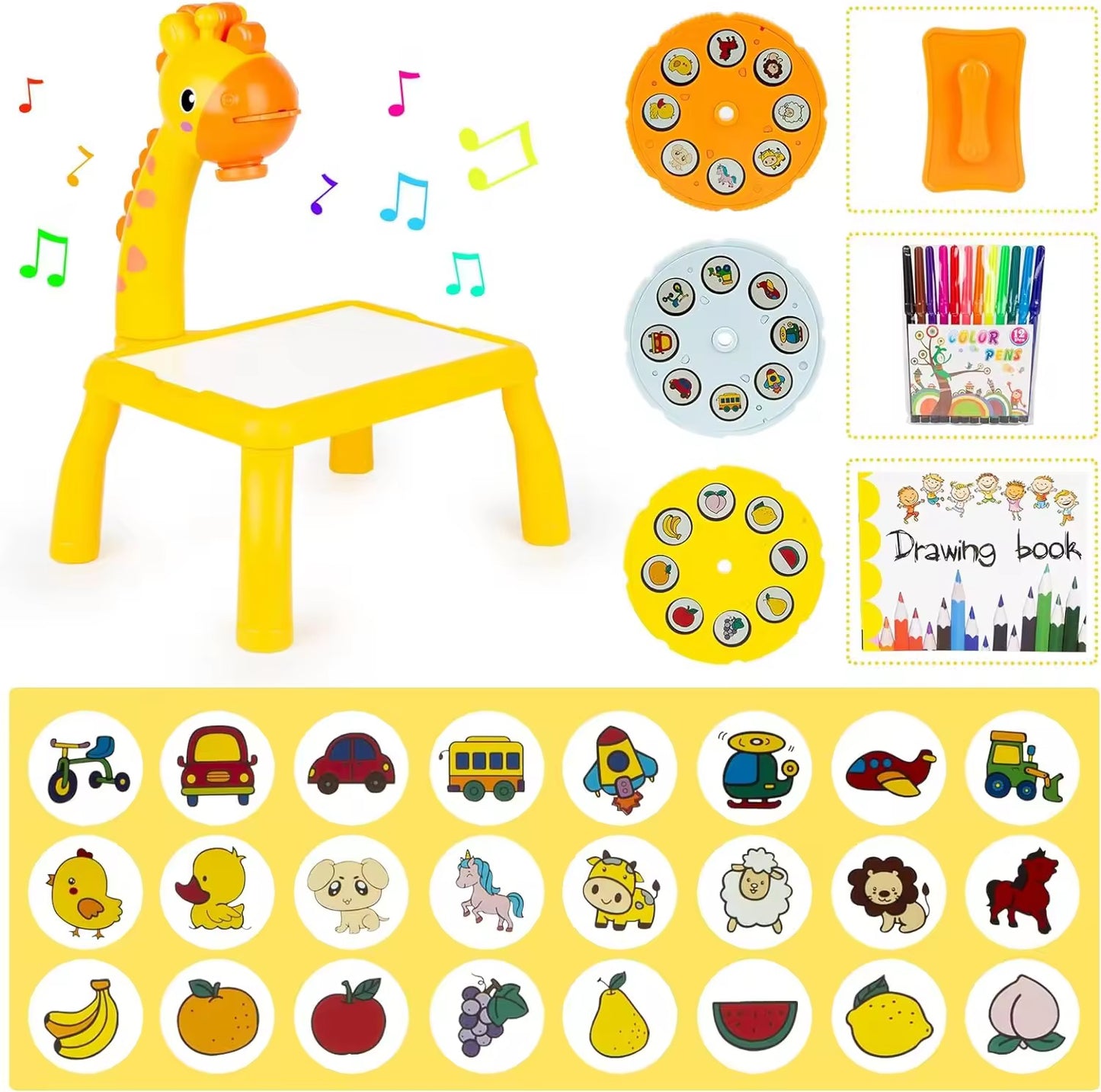 GiraGlow™ Kids Drawing Projection Table