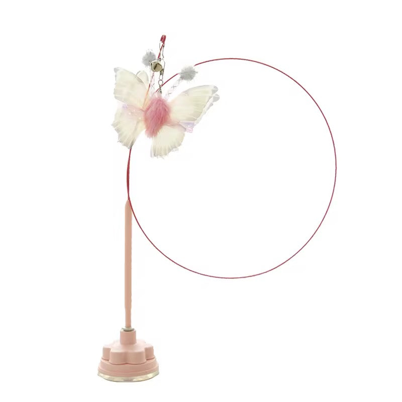 Cat Extended Suction Butterfly Toy