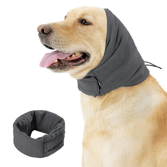 Dog Ear Muffs Hoodie, Noise Protection, Adjustable Headwear 35-48CM (Pack of 2)
