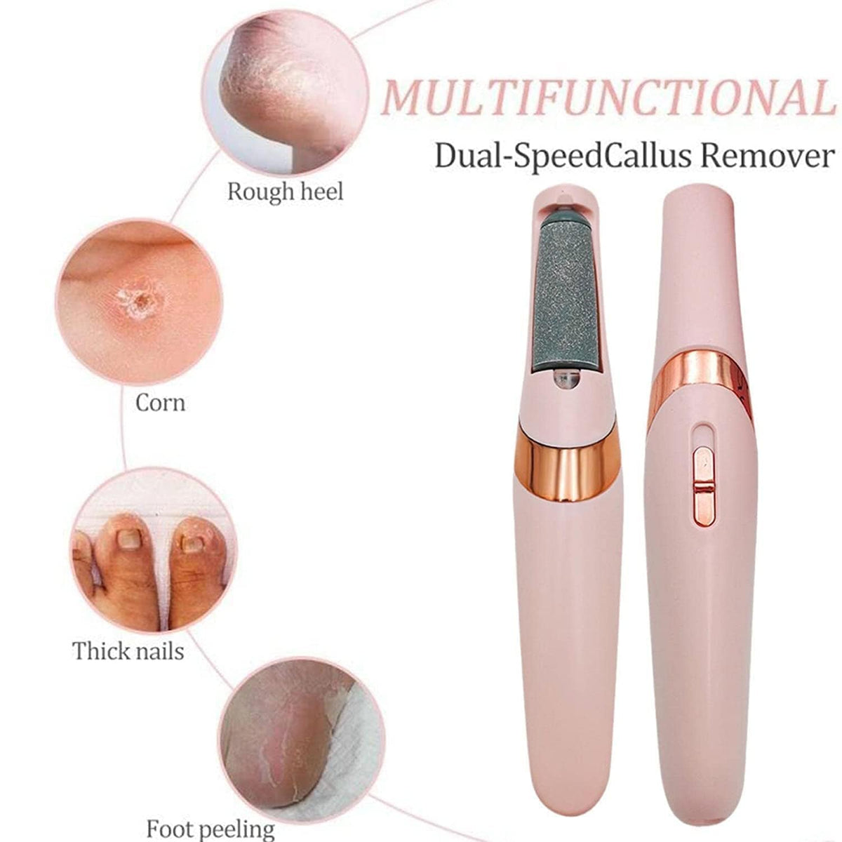 Flawless Pedi™ Electric Foot File & Callus Remover