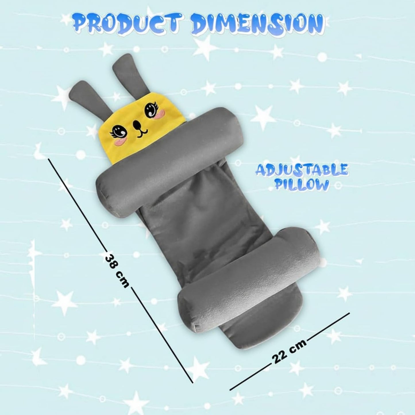 BabyNest™ Sleeping Support Pillow with Side Rollers
