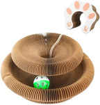 HoneycombMaze™ 2-in-1 Cat Scratcher & Ball Toy