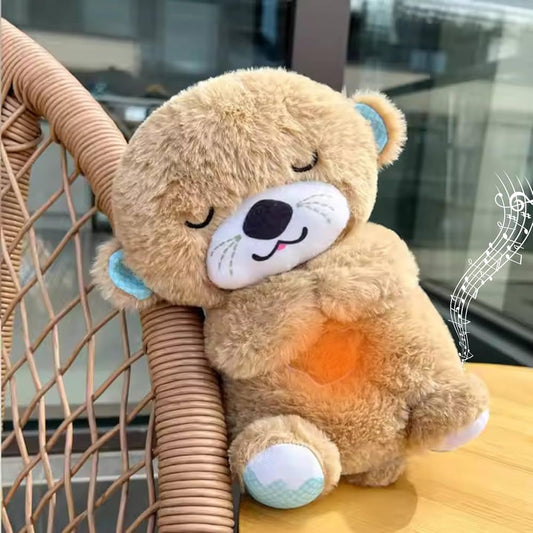 CalmiOtter™ – Breathing Teddy Plush Toy with Light & Lullabies