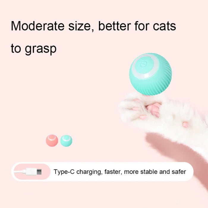 Cat Teasing Automatic Interactive Ball Toy for Kittens & Cats
